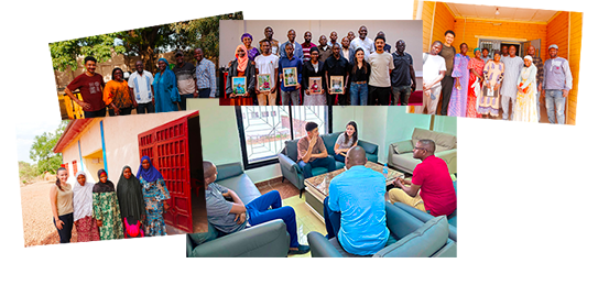 Rencontres et réunions de l'équipe Massilia en Guinée et en France